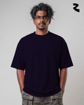 Black Plain Oversized Tshirt - 240 GSM