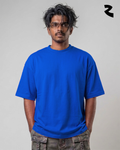 Royal Blue Plain Oversized Tshirt