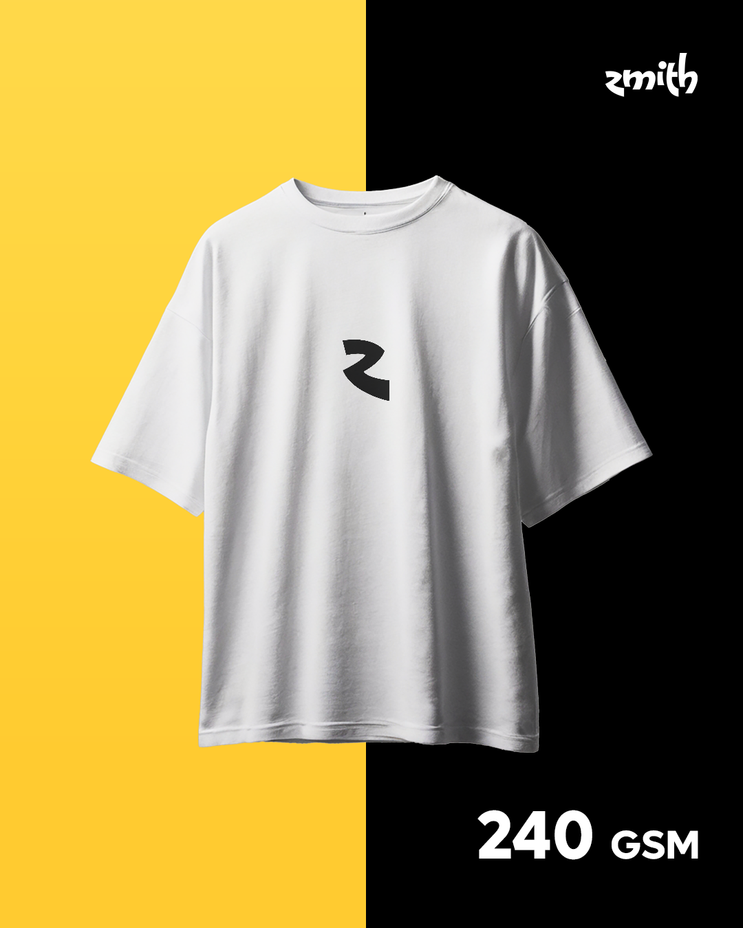 ZMITH Classic White Oversized Tshirt
